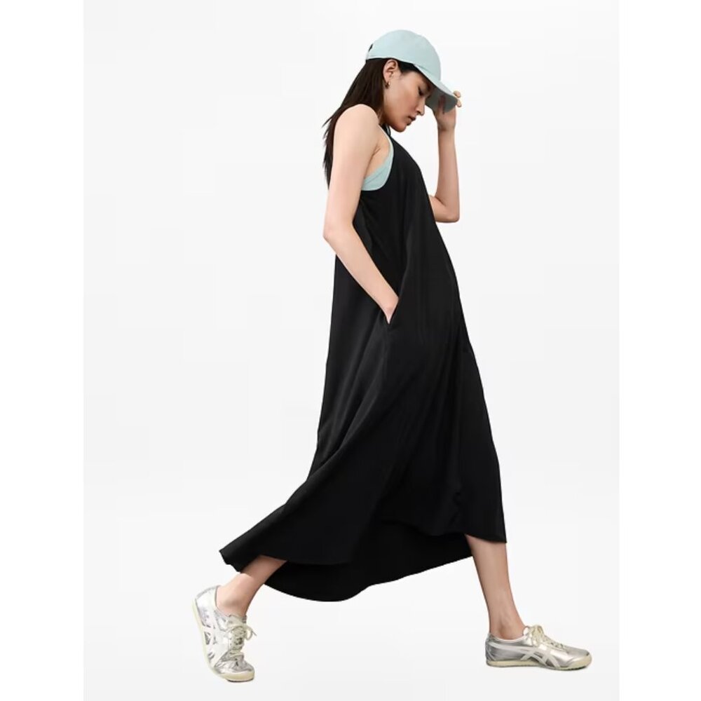 Athleta Presidio Traveler Maxi Dress - Black - SP